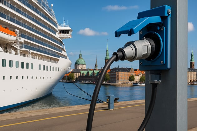 Copenhagen powers AIDAnova • Subic Bay electrifies • Candela makes history • ABB unveils motor • BC Ferries goes electric • NYC mandates shore power • HAROPA partners Ningbo • $120M microgrid fund • CMA CGM’s e-barge • Batteries beat methanol