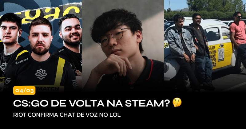 CS:GO de volta na steam? 🤔