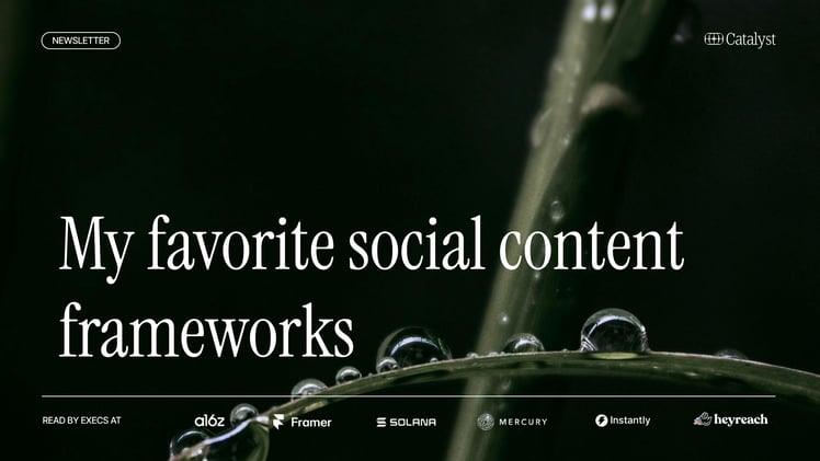 My favorite social content frameworks