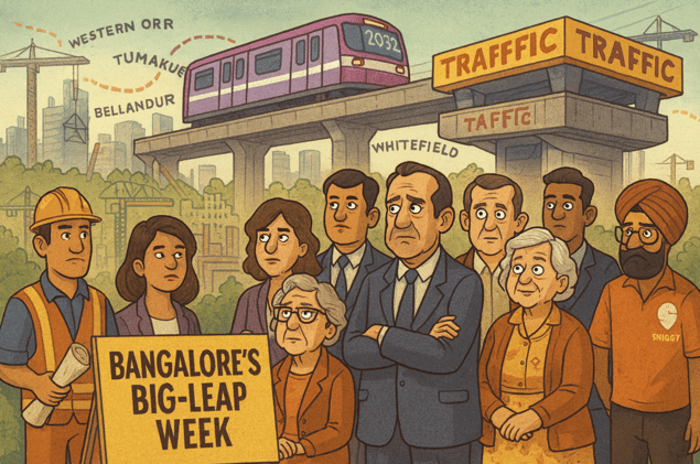 🔥 Bangalore’s Big-Leap Week: Double-Deckers, Metro Wins & Billion-Dollar Moves