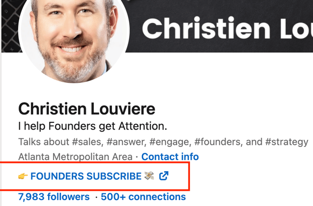 π Drive traffic with your LinkedIn profile