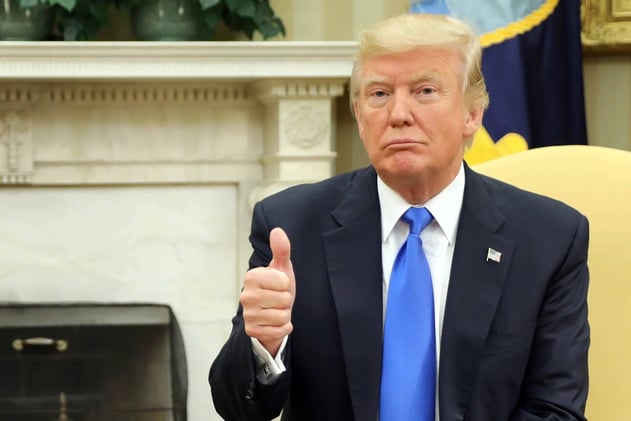 Trump recibe noticias positivas sobre sí mismo dos veces al día