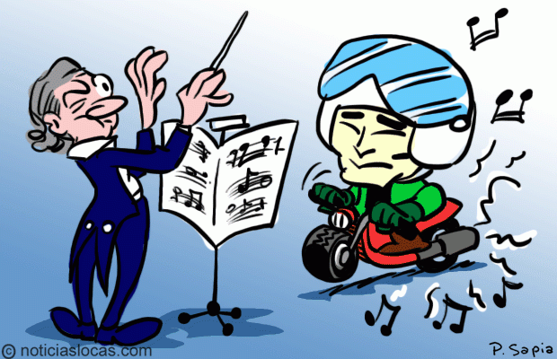 Utilizan motos como instrumentos musicales