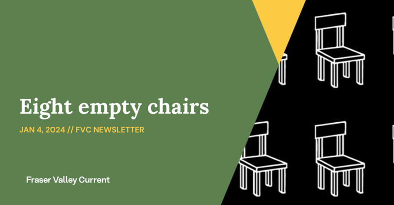 Thursday - Jan. 4, 2024 - Eight empty chairs