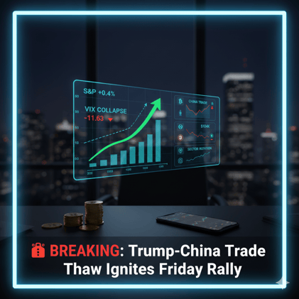 π¨ BREAKING: Trump-China Trade Thaw Ignites Friday Rally