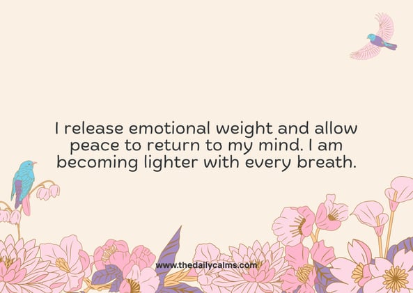 Stop carrying mental weight (3 Simple techniques to feel emotionally free) 