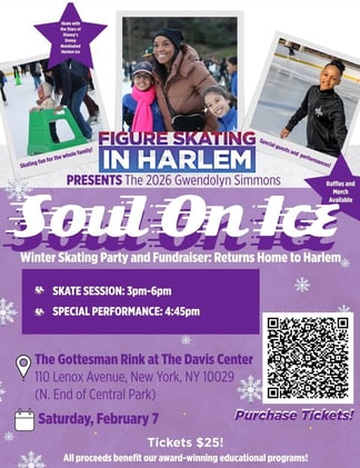 February 7, 2026 Upcoming Harlem Event: Annual Gwendolyn Simmons Soul on Ice Winter Ice Skating Fundraiser