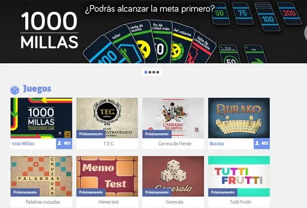 Jugar al Carrera de Mente, T.E.G. y Burako online y gratis