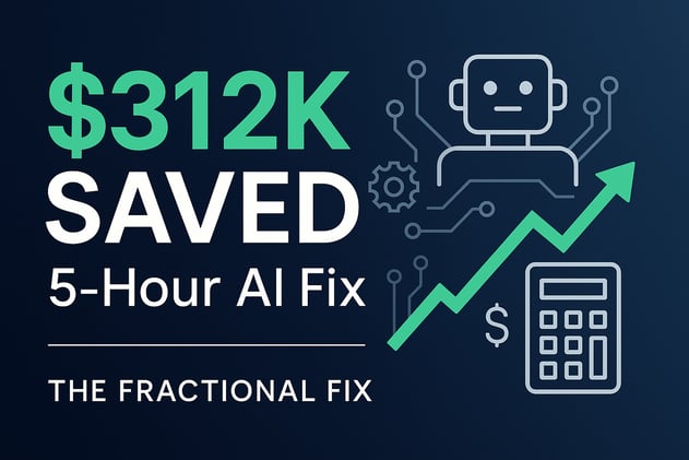 The 5-Hour AI Fix That Unlocked $312K in Savings