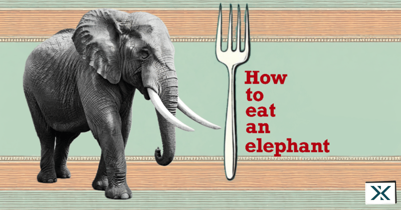 How to eat an elephant