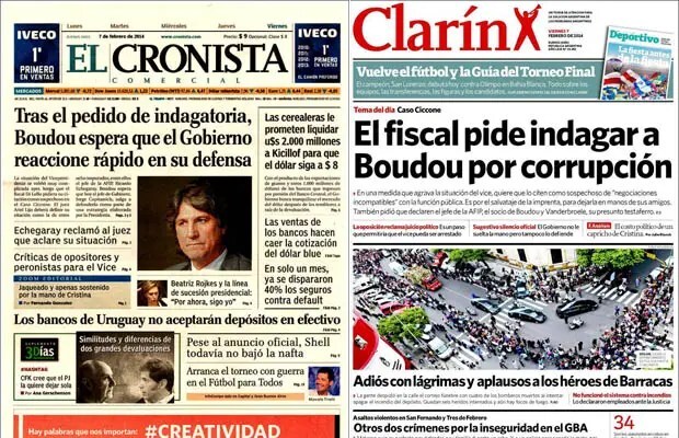 La opinión de EEUU sobre la Argentina, Boudou y el caso Ciccone, apagón de consumo, rayo en Lugano, Brasil y conflicto por aumento de transporte, Estudiantes vs Arsenal