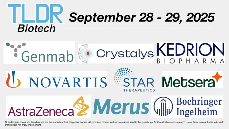 Biotech & Pharma Updates | September 28 - 29, 2025