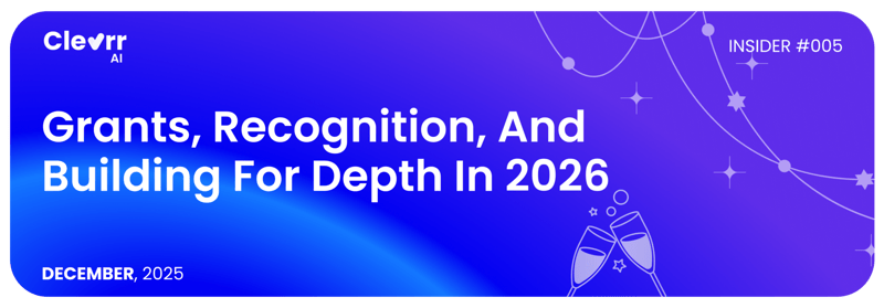 Insider #005: Year in Review – Grants, Recognition, and Building for Depth in 2026