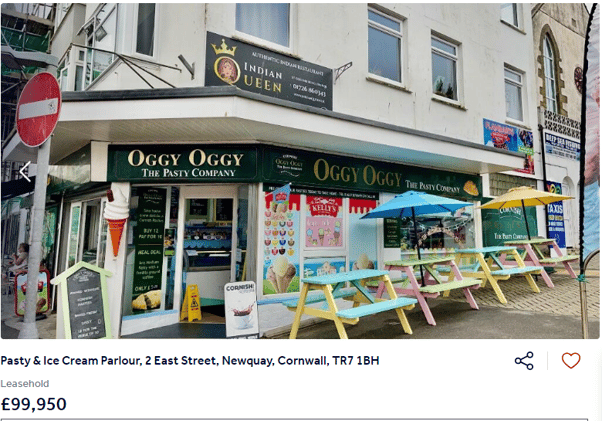 July 19  - Oggy Oggy Pasty shop up for sale