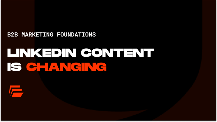 LinkedIn content trend report.