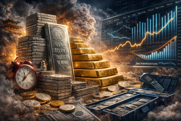 Silver Trading Over $80 In China Ahead Of Export Restrictions Starting In January, China Silver Inventories Are Falling Faster Than Price Is Rising, China Silver In Backwardation While 1 Year Silver Swap Minus The US Interest Rate Is Almost -7%