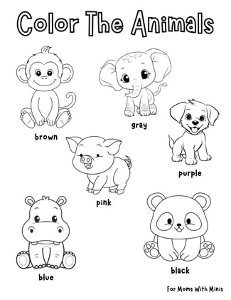 Color The Baby Animals