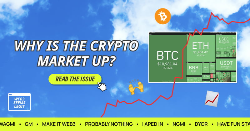 Why is the crypto market up? 👀