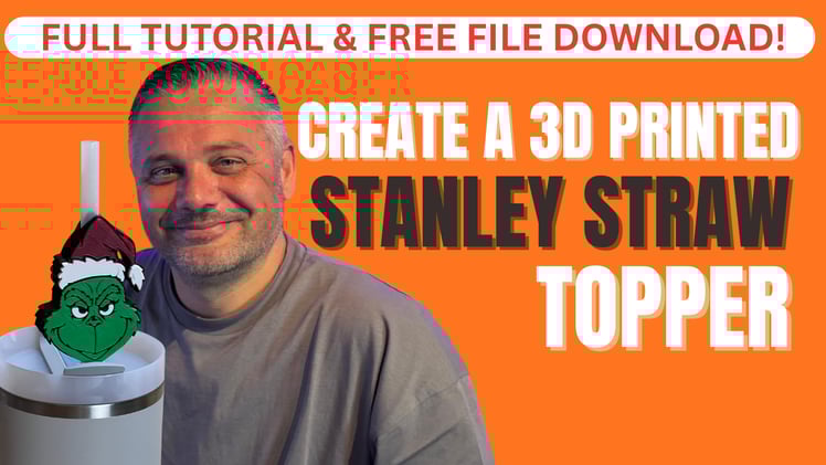 Create a 3D Printed Straw Topper - Free File & Tutorial.