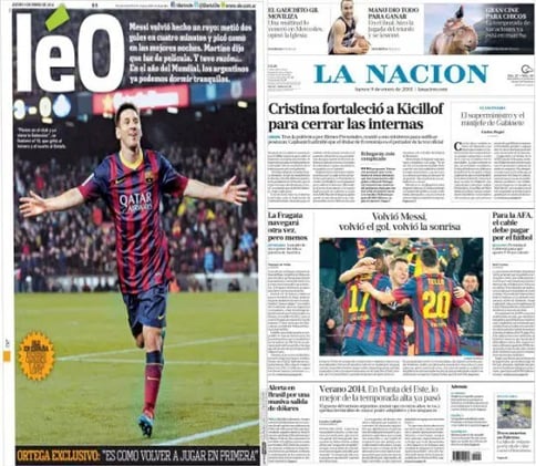 Doblete de Messi, Gauchito Gil, importaciones, Galuccio y Echegaray, Priscila Lafuente