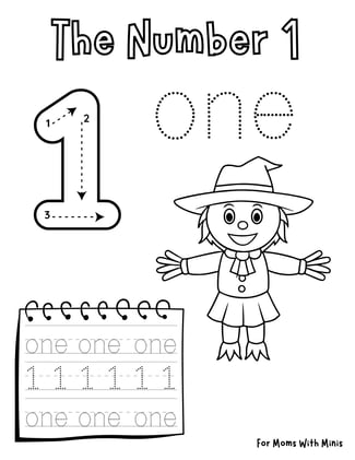 The Number 1 With a Scarecrow
