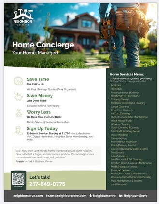 Neighbor Serve: Home Concierge
