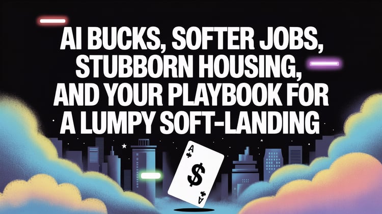 AI Bucks, Softer Jobs, Stubborn Housing, and Your Playbook for a Lumpy Soft-Landing