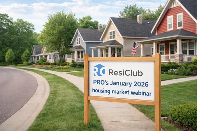 ResiClub PRO's January 2026 webinar—here's the recording