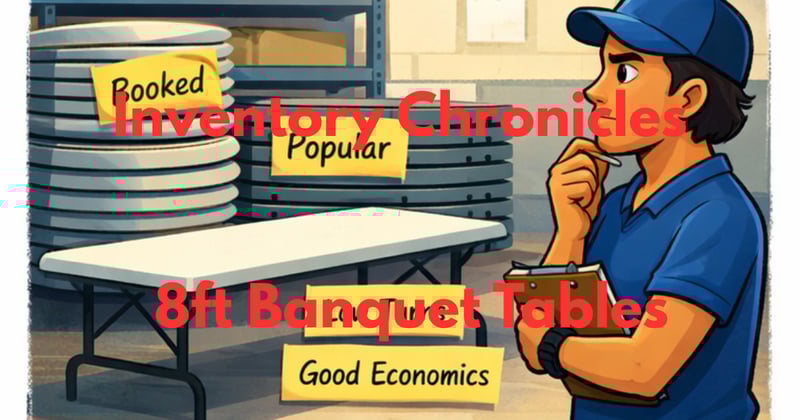 Inventory Chronicles: The 8ft Banquet Table