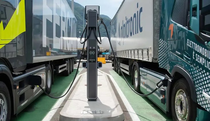 1-MW-Lader am Brenner, LKW-Führerschein auf Elektro & Schweizer LSVA-Update