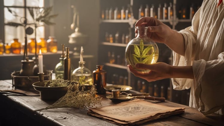 Reincrudação: o Segredo Alquímico para Restaurar a Pureza das Plantas Medicinais