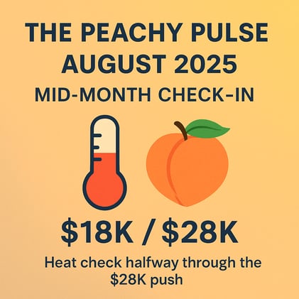 The Peachy Pulse – August 2025: Mid-Month Check-In