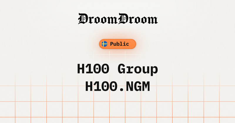 H100 Group AB: Building AI-Driven Health Infrastructure With a Bitcoin Treasury
