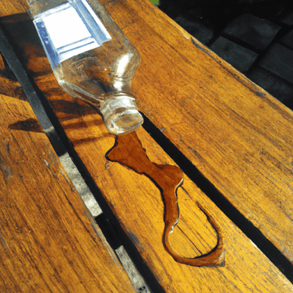 Qué pasa si limpio madera con alcohol