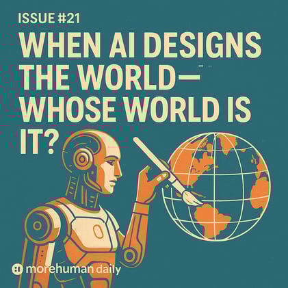 🧠 Issue #21 – When AI Designs the World—Whose World Is It?