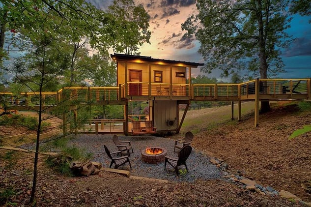 🌲 $65K/Year Treehouse STR With Lake Access (17% ROI at $439K)