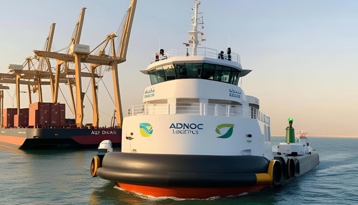 UAE pioneers e-Tugs / Työvene for Sweden / eSOV trending / ZE-Ferry for Solent / Charge Offshore charging / Flagship CAL e-ferry / Portsmouth OPS / Kuok Maritime's e-supply ship / Portugal record / Echandia secures funding
