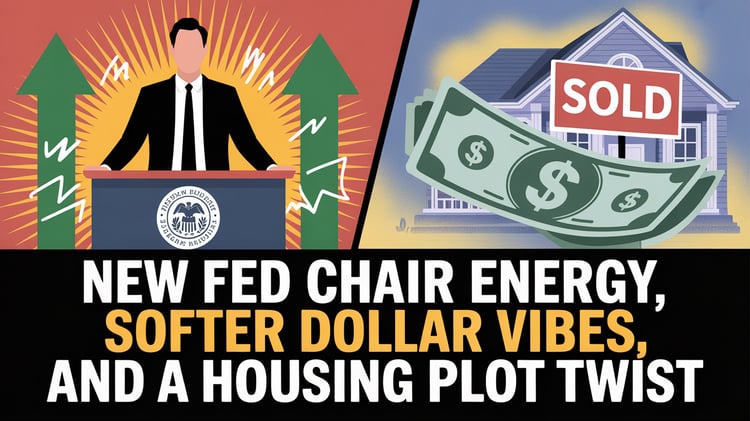 New Fed Chair Energy, Softer Dollar Vibes, and a Housing Plot Twist