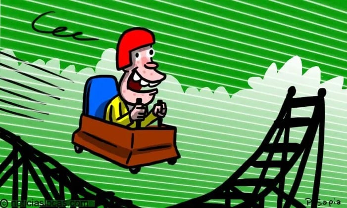 Construye una montaña rusa en el patio de su casa