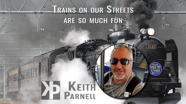 Trains on our streets are so much fun 😏🚆🚗🚂🚢🛤️