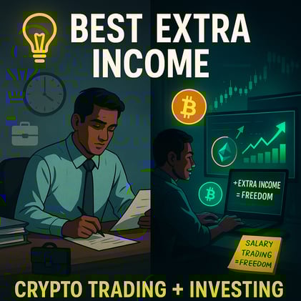 Best extra income to have is trading/investing on crypto ( if you are doing a job)