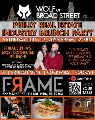WOBS Philly Real Estate Industry Brunch Party Invite 🐺 