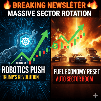 π₯ BREAKING: White House Robotics Push & Fuel Economy Reset Fuel Massive Sector Rotation
