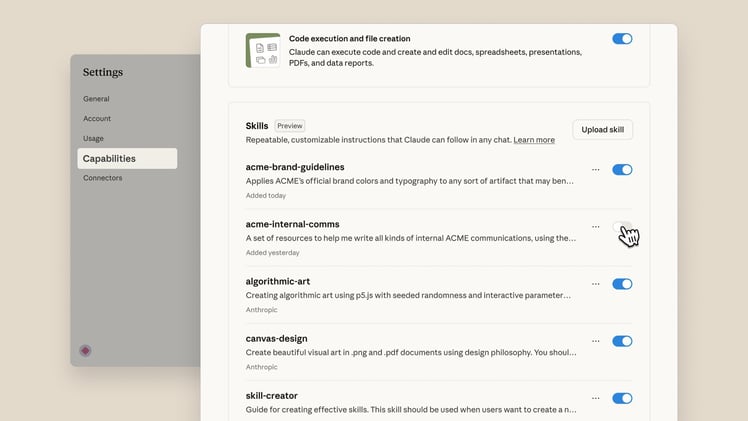 🧠 Claude gets new skills