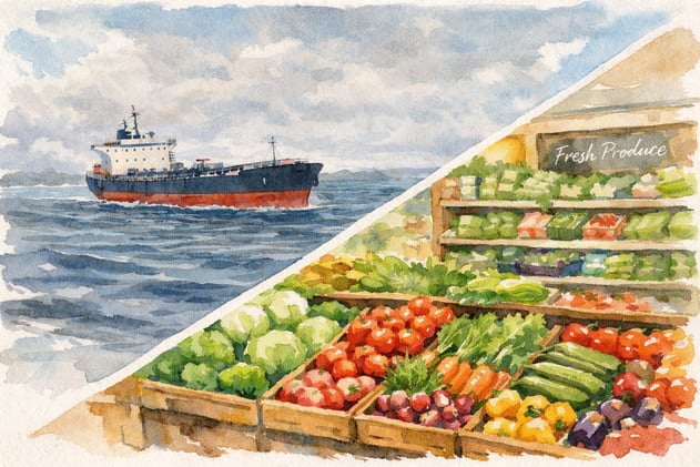 🚢 Conflicto encarece alimentos.