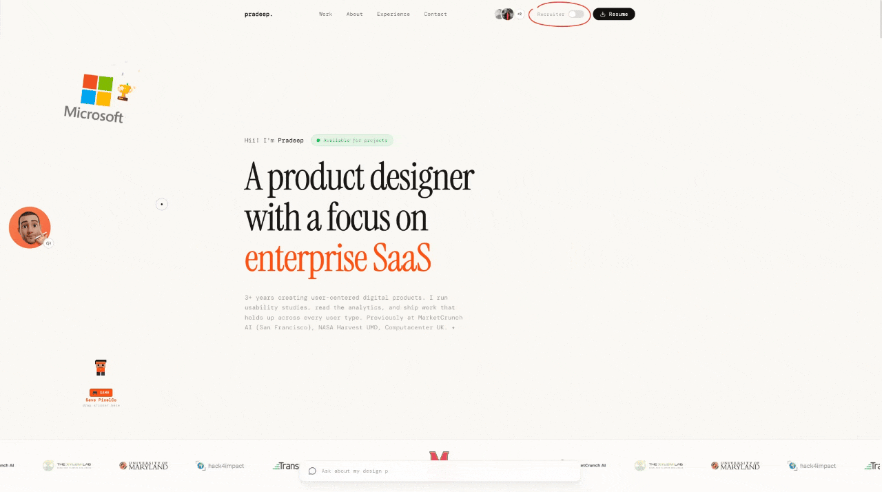 Junior Portfolio Showcase: Pradeep Yellapu