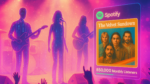 🎧 850,000 Spotify Fans Fooled: “The Velvet Sundown” Wasn’t a Band—It Was Pure AI!