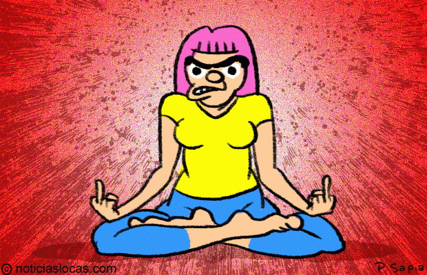 Nuevo «Yoga de la bronca» incluye gritos, insultos y cerveza