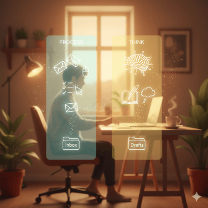 Mindfulness & Wellness - Two-Pane Email — Gentle Inbox Zero Without Losing the Day ✉️🪟