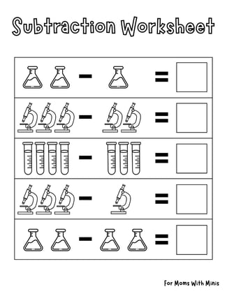 Science Subtraction Practice
